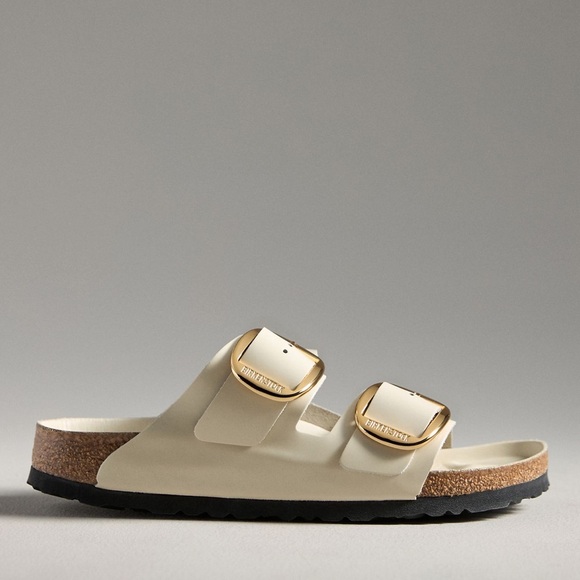 NWOT Birkenstock Arizona High Shine Big Buckle - White - Picture 3 of 7